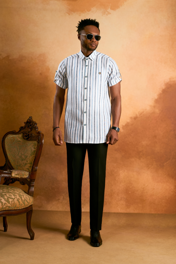 The Azure Stripe Resort Shirt