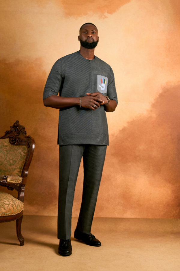 The Spectrum Pinstripe Kaftan